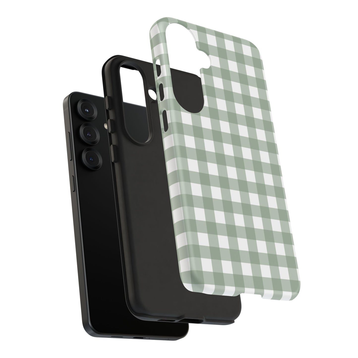 Green Gingham Airi Case | Tough Phone Case