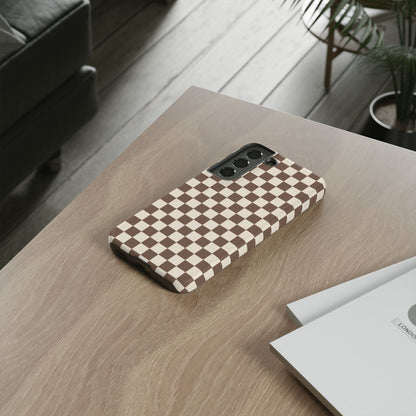 Chocolate Checkerboard Airi Case | Tough Phone Case