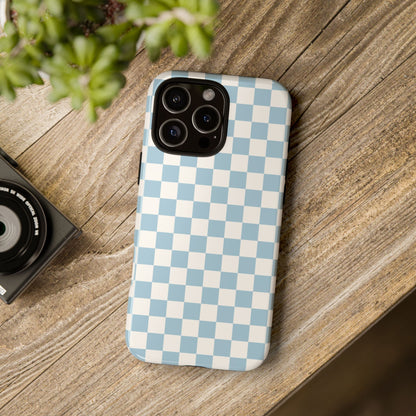 Blue Checkerboard Airi Case | Tough Phone Case