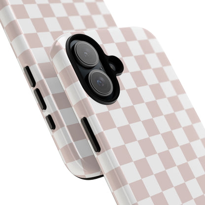 Nude Checkerboard Airi Case | Tough Phone Case