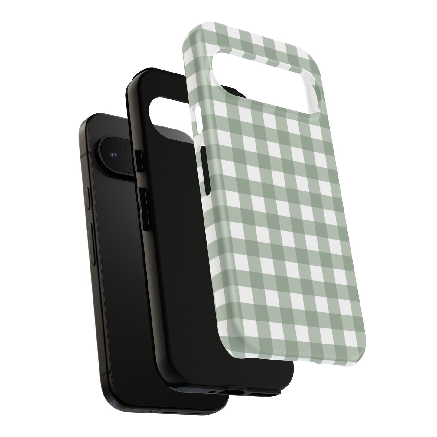 Green Gingham Airi Case | Tough Phone Case