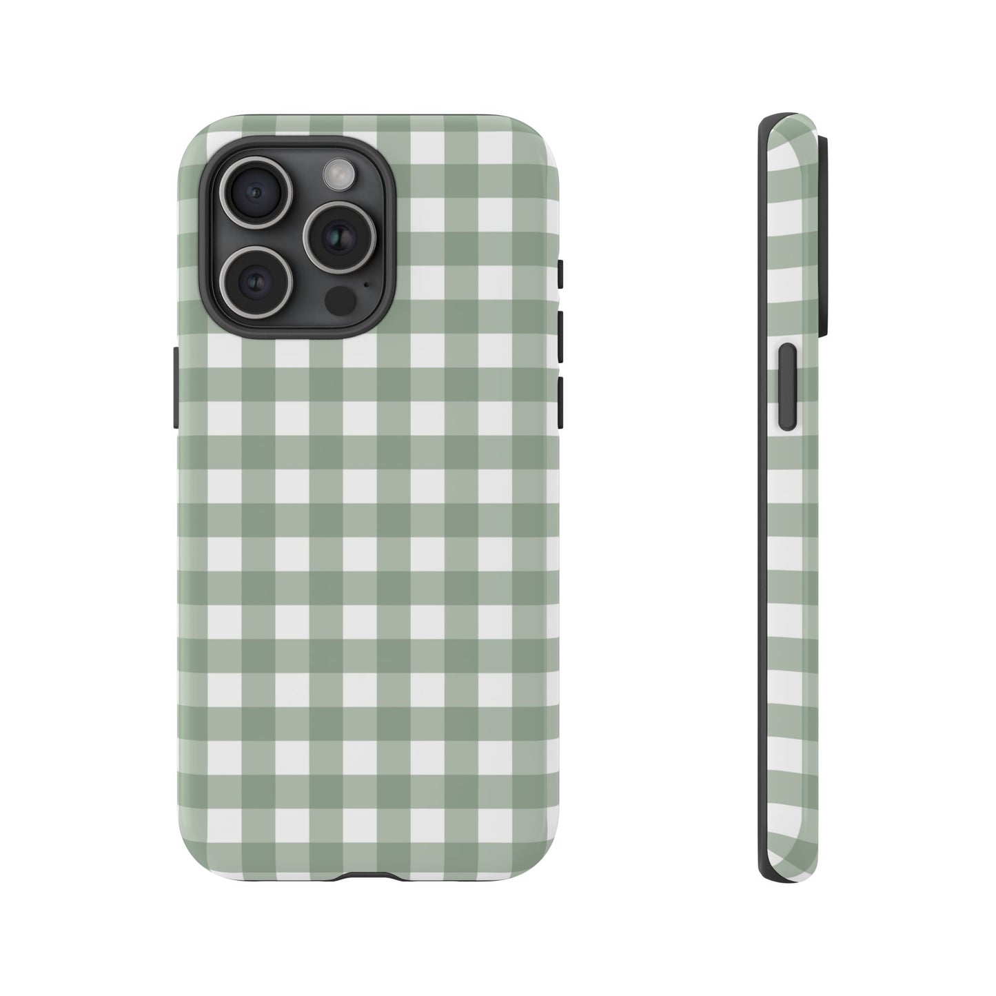 Green Gingham Airi Case | Tough Phone Case