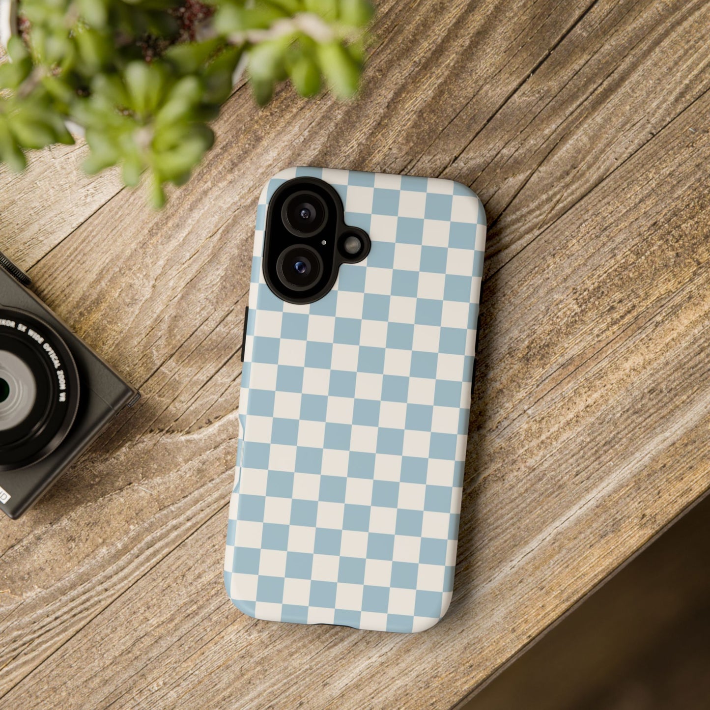 Blue Checkerboard Airi Case | Tough Phone Case
