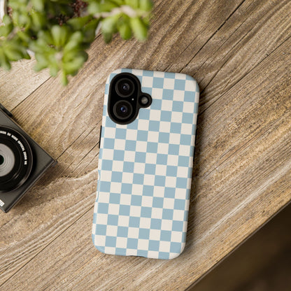 Blue Checkerboard Airi Case | Tough Phone Case