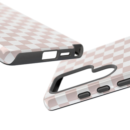 Nude Checkerboard Airi Case | Tough Phone Case
