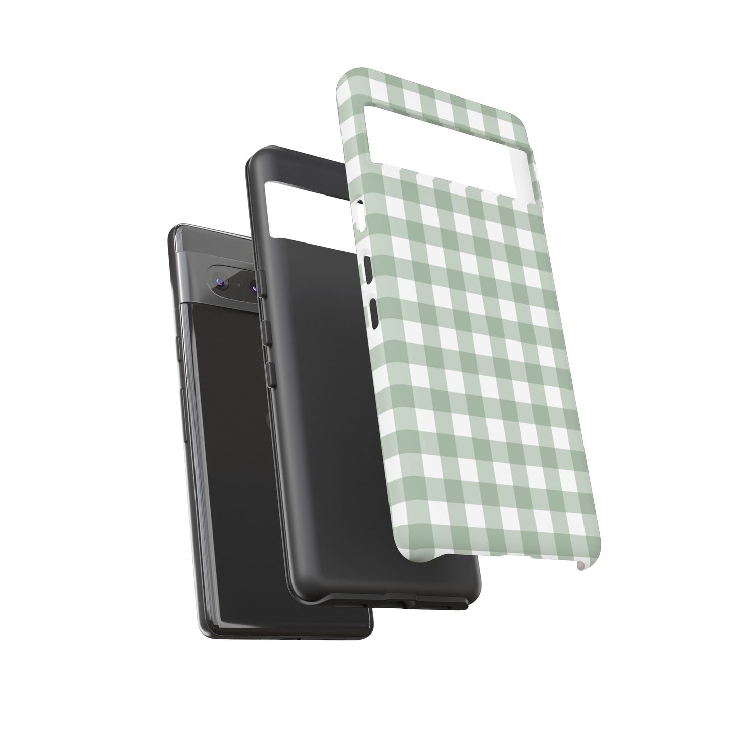 Green Gingham Airi Case | Tough Phone Case