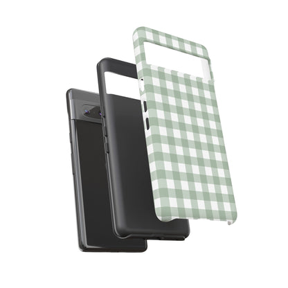Green Gingham Airi Case | Tough Phone Case