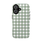 Green Gingham Airi Case | Tough Phone Case