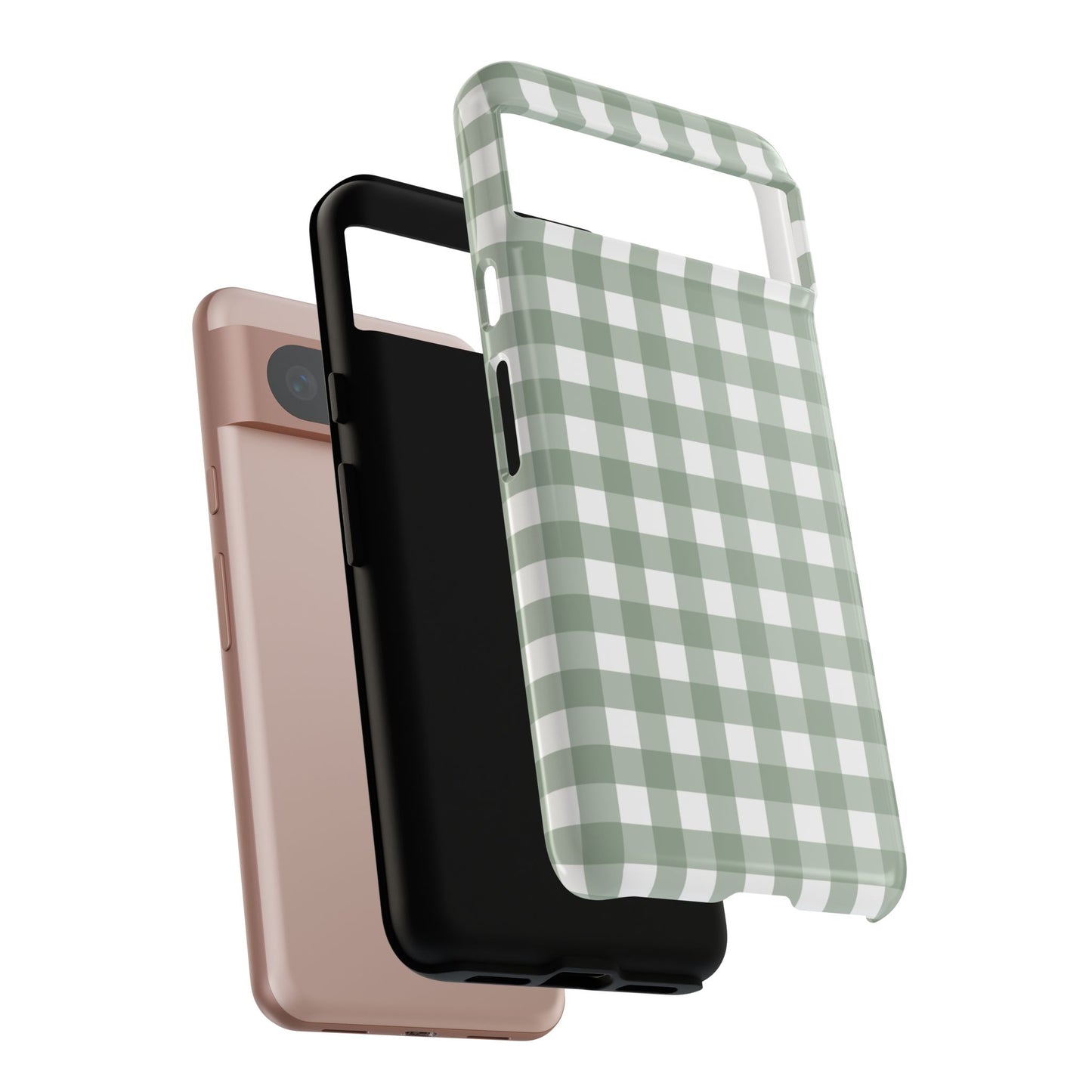 Green Gingham Airi Case | Tough Phone Case