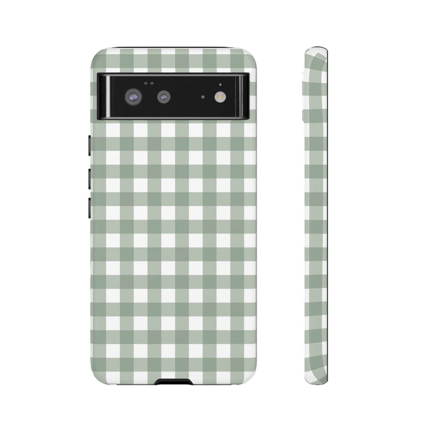 Green Gingham Airi Case | Tough Phone Case