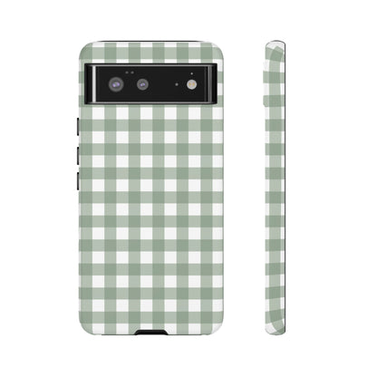 Green Gingham Airi Case | Tough Phone Case