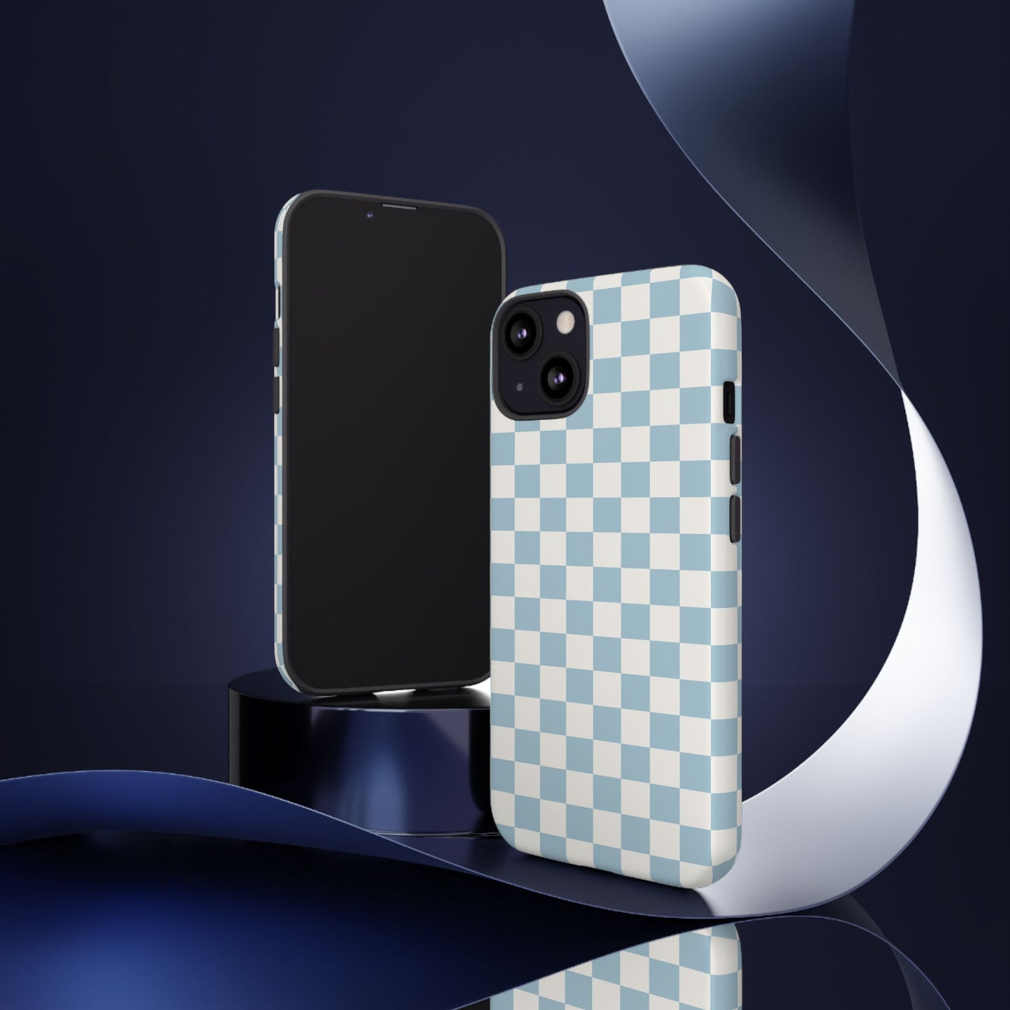 Blue Checkerboard Airi Case | Tough Phone Case
