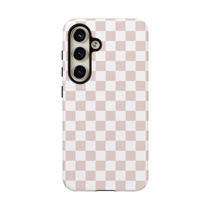 Nude Checkerboard Airi Case | Tough Phone Case