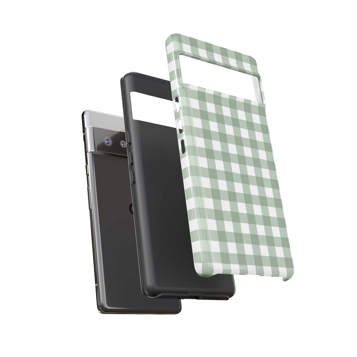 Green Gingham Airi Case | Tough Phone Case