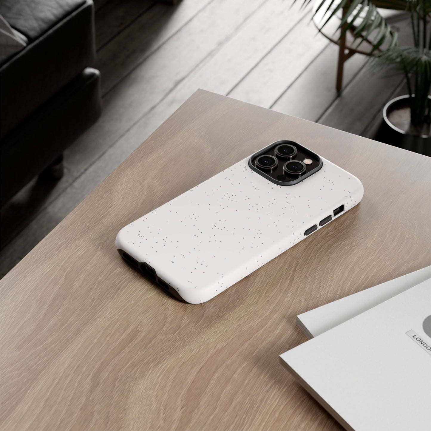 White Speckle Airi Case | Tough Phone Case