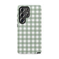 Green Gingham Airi Case | Tough Phone Case
