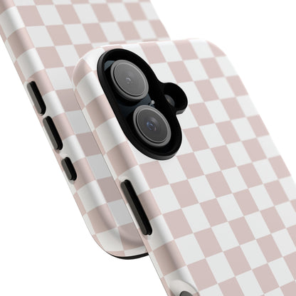 Nude Checkerboard Airi Case | Tough Phone Case