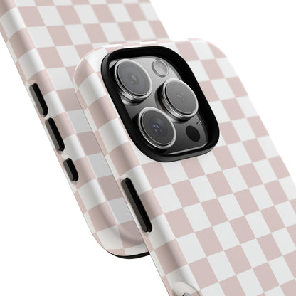 Nude Checkerboard Airi Case | Tough Phone Case