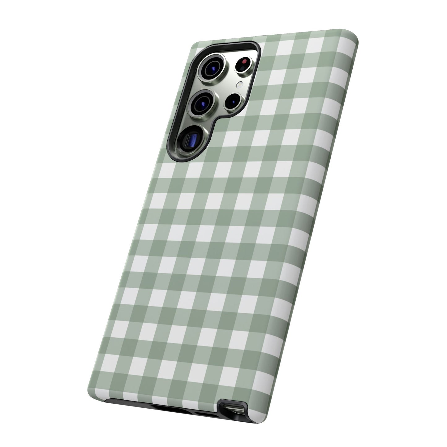 Green Gingham Airi Case | Tough Phone Case