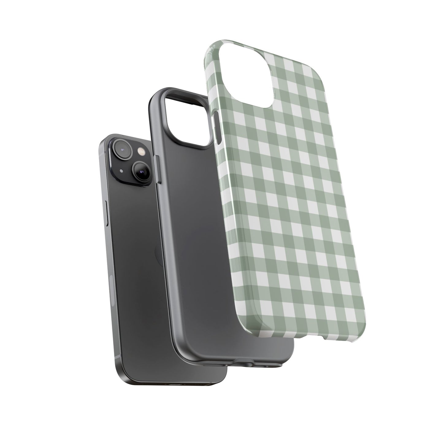 Green Gingham Airi Case | Tough Phone Case