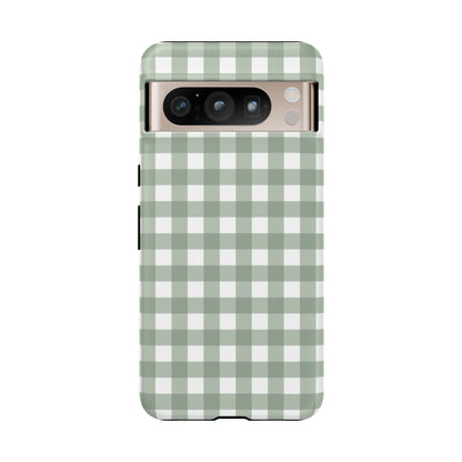 Green Gingham Airi Case | Tough Phone Case