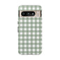 Green Gingham Airi Case | Tough Phone Case