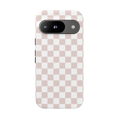 Nude Checkerboard Airi Case | Tough Phone Case