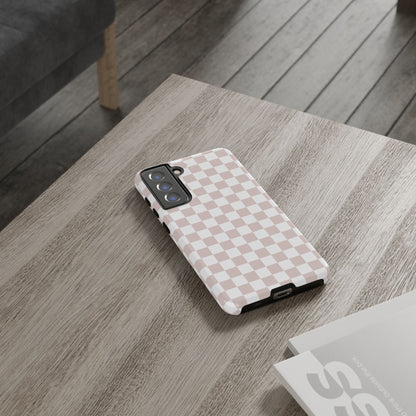 Nude Checkerboard Airi Case | Tough Phone Case