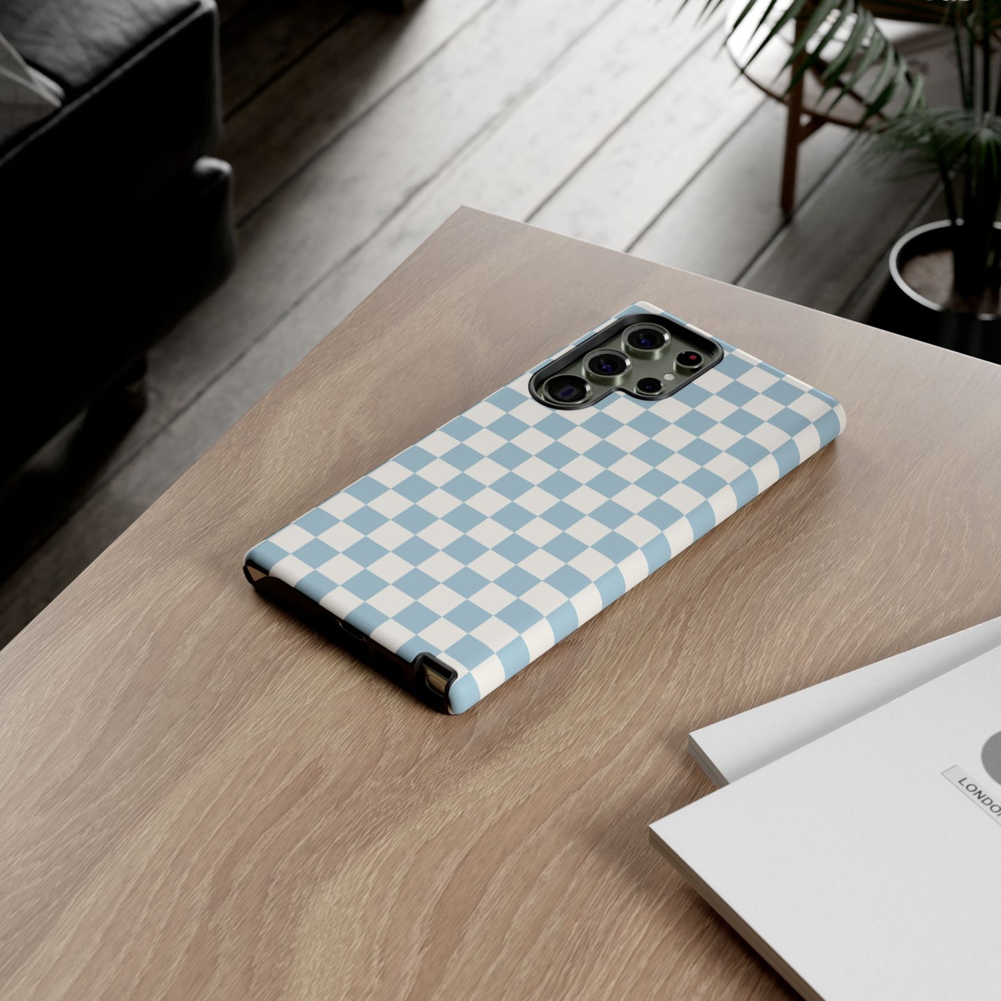Blue Checkerboard Airi Case | Tough Phone Case
