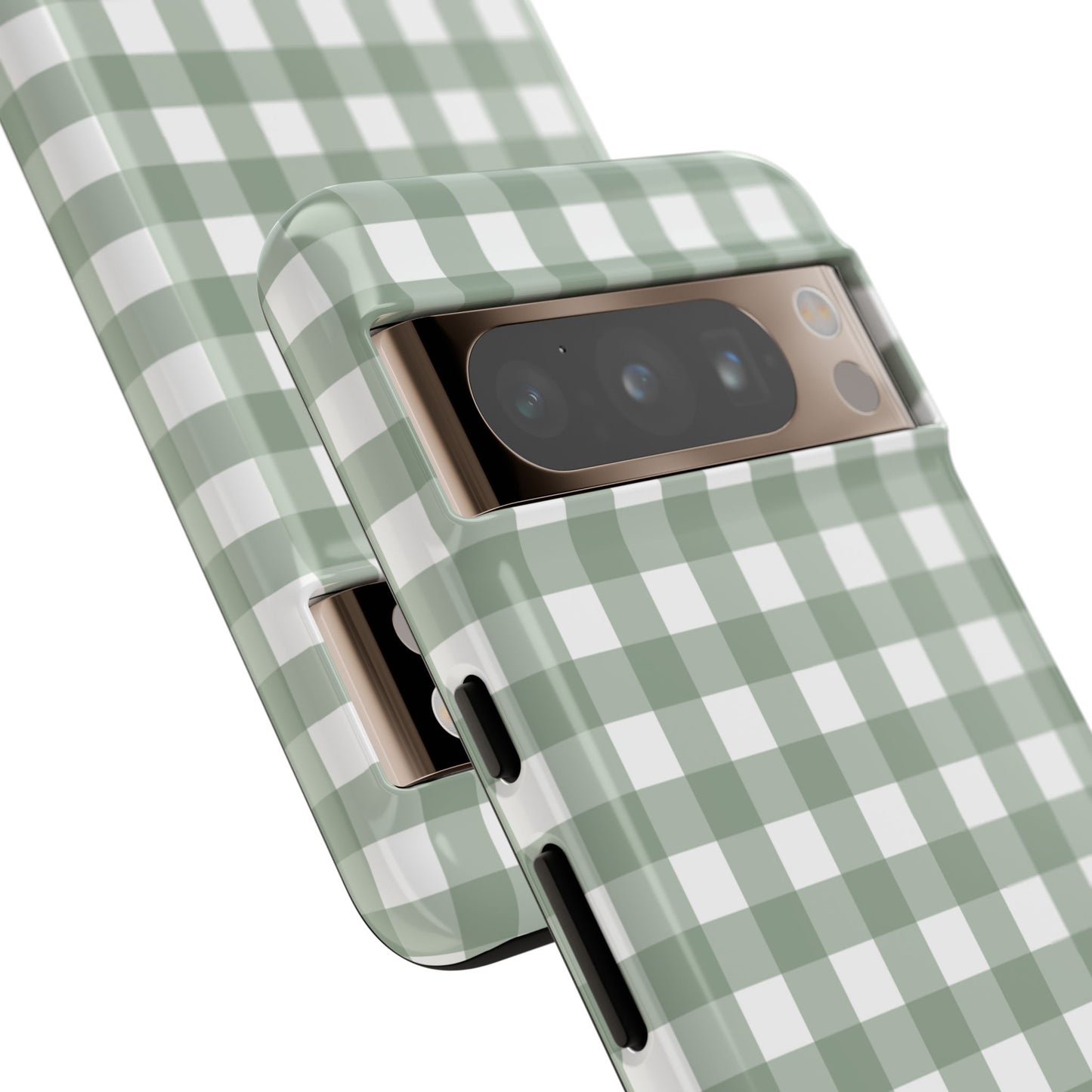 Green Gingham Airi Case | Tough Phone Case