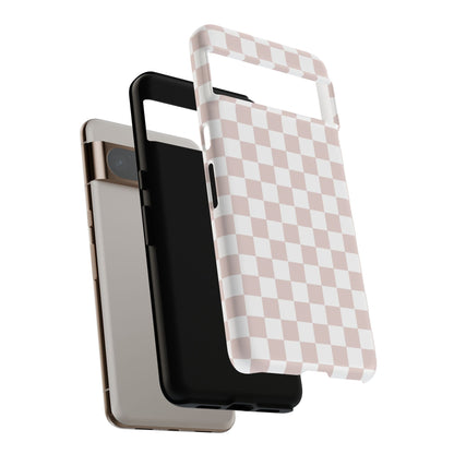 Nude Checkerboard Airi Case | Tough Phone Case