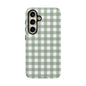 Green Gingham Airi Case | Tough Phone Case