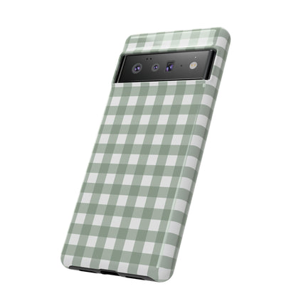 Green Gingham Airi Case | Tough Phone Case