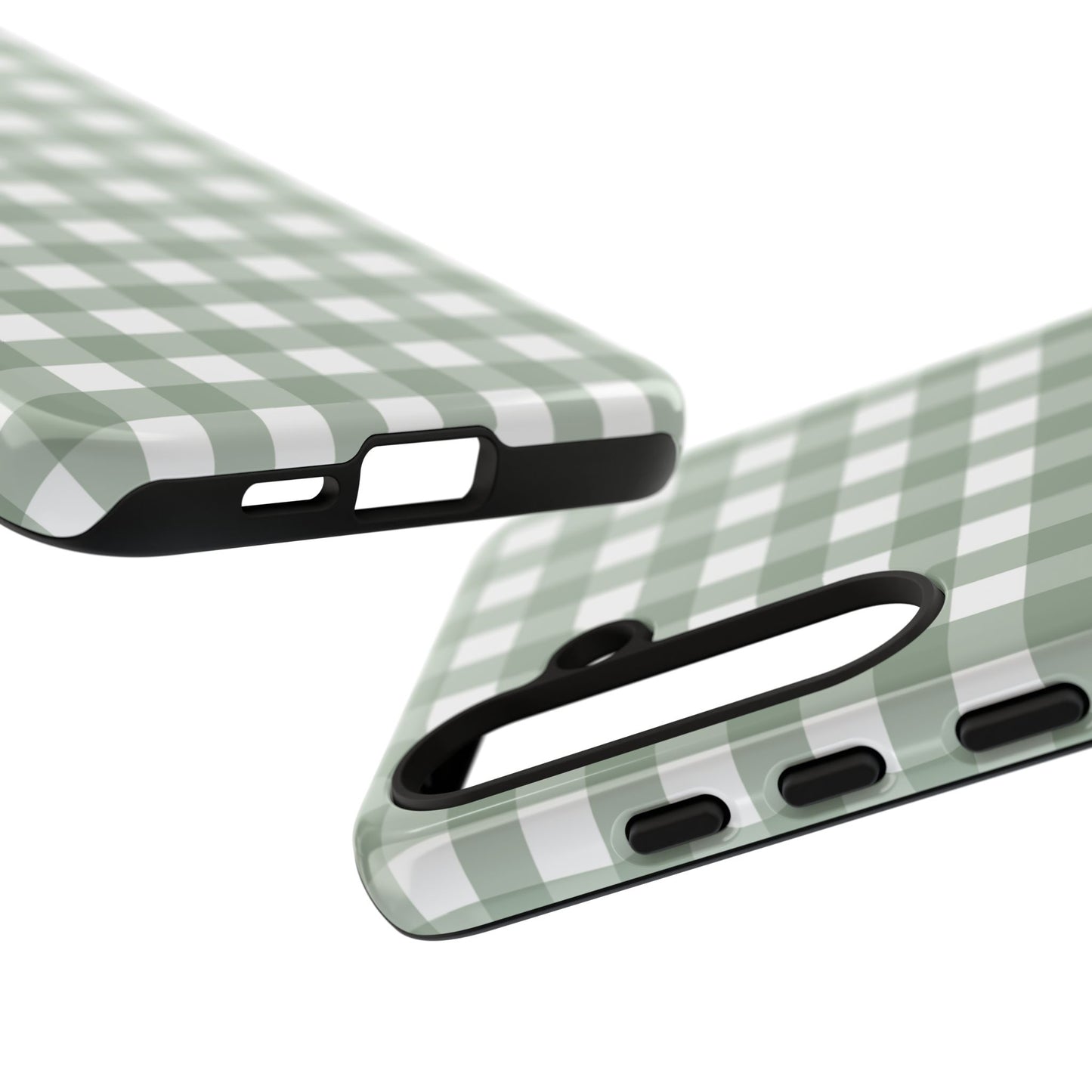Green Gingham Airi Case | Tough Phone Case