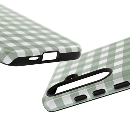 Green Gingham Airi Case | Tough Phone Case