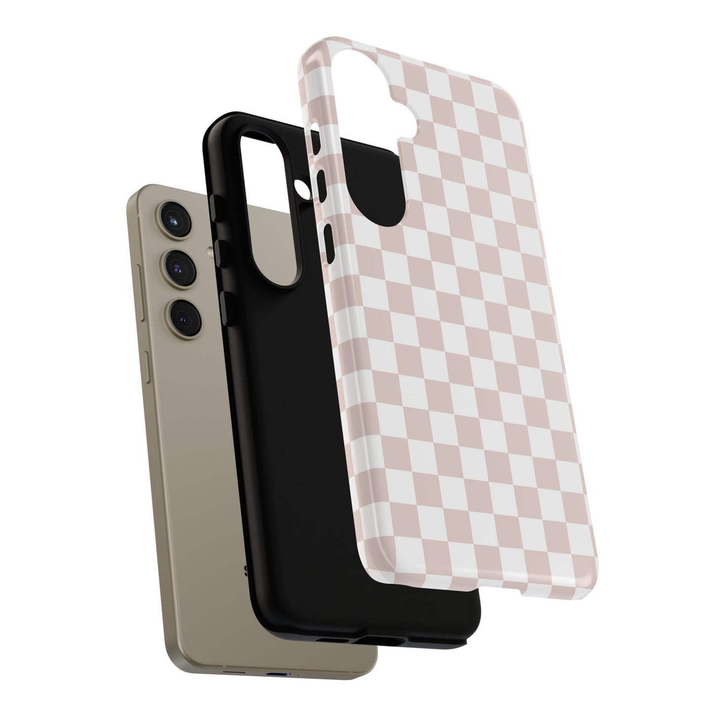 Nude Checkerboard Airi Case | Tough Phone Case
