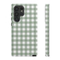 Green Gingham Airi Case | Tough Phone Case