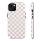 Nude Checkerboard Airi Case | Tough Phone Case