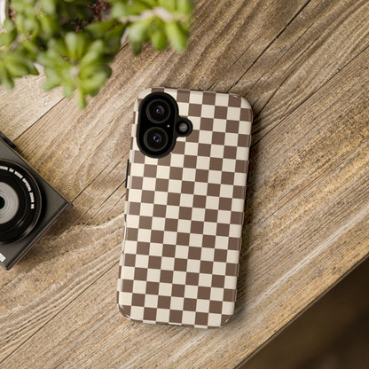 Chocolate Checkerboard Airi Case | Tough Phone Case
