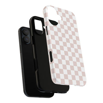 Nude Checkerboard Airi Case | Tough Phone Case