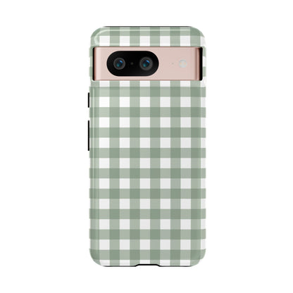 Green Gingham Airi Case | Tough Phone Case