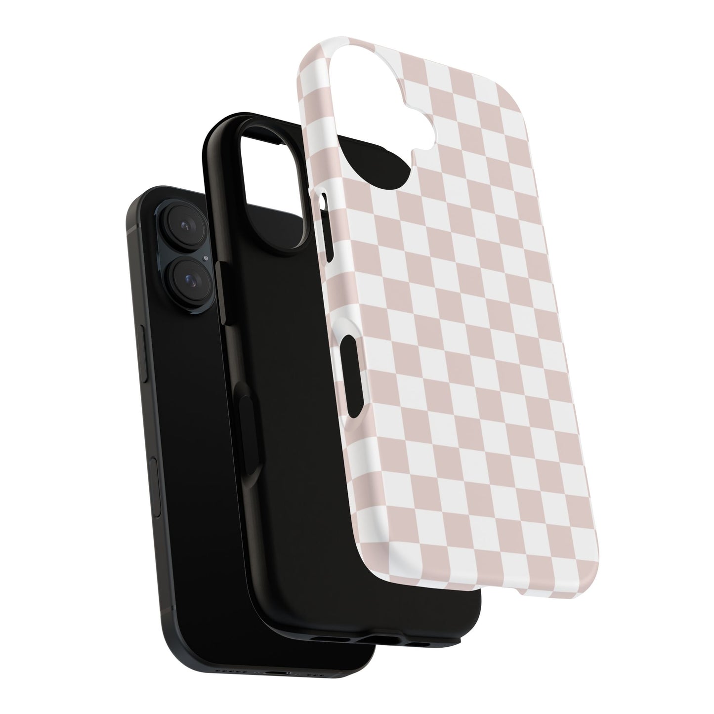 Nude Checkerboard Airi Case | Tough Phone Case