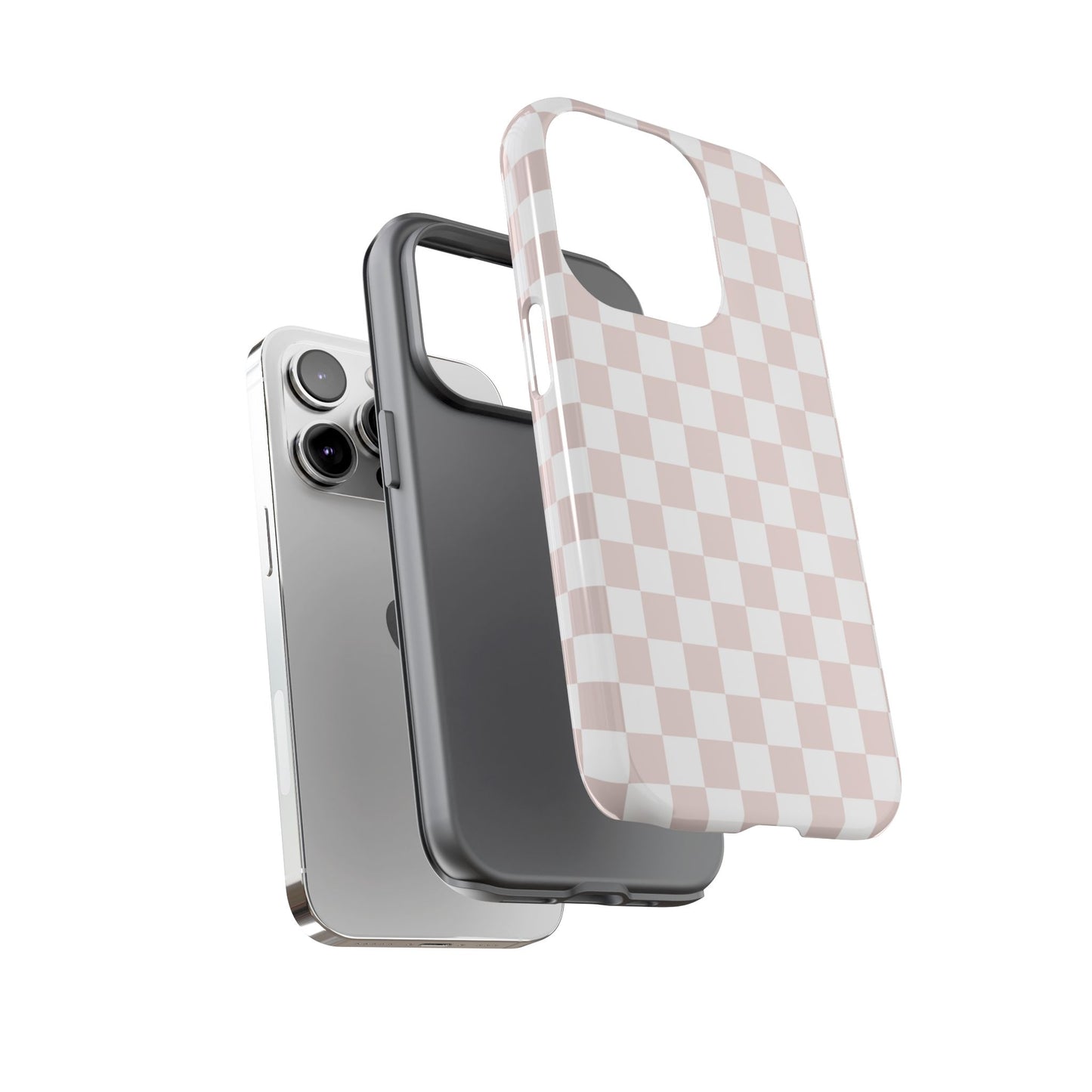 Nude Checkerboard Airi Case | Tough Phone Case