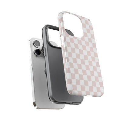 Nude Checkerboard Airi Case | Tough Phone Case