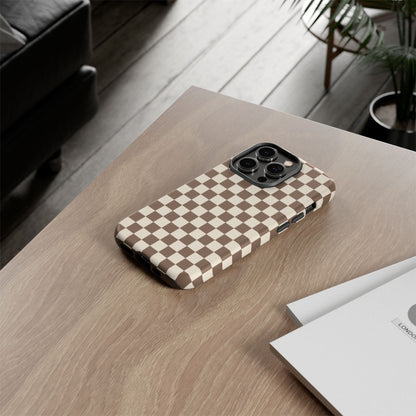 Chocolate Checkerboard Airi Case | Tough Phone Case