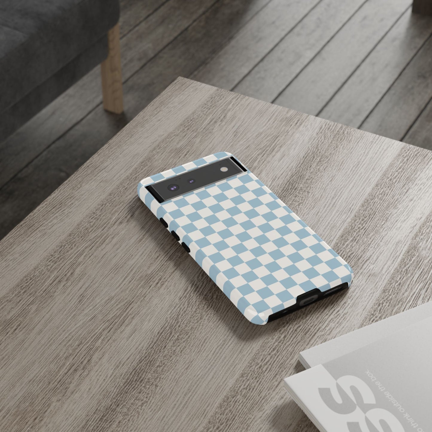Blue Checkerboard Airi Case | Tough Phone Case