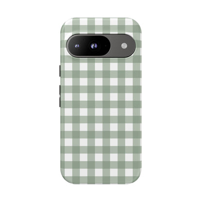Green Gingham Airi Case | Tough Phone Case