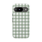 Green Gingham Airi Case | Tough Phone Case