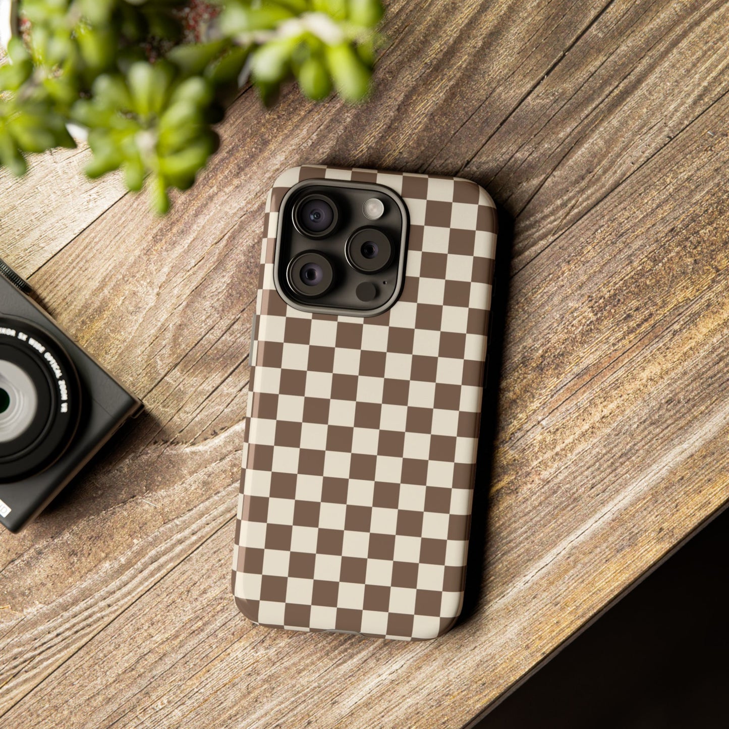 Chocolate Checkerboard Airi Case | Tough Phone Case