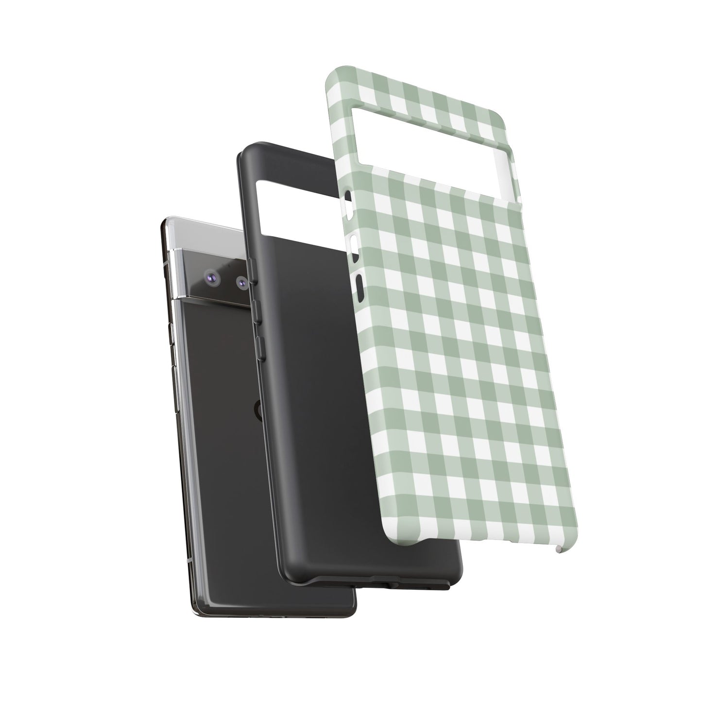 Green Gingham Airi Case | Tough Phone Case